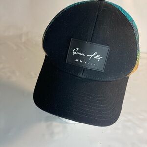 Grace Folly Stylish Men's Trucker Cap Black Teal Orange